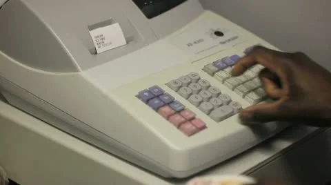 Money put in till Stock Footage 11134667