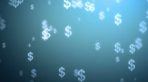 Money rain background, dollars Stock Footage 41609171