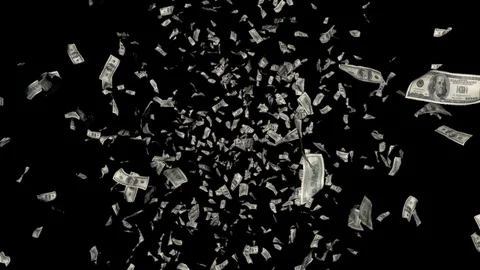 Money Rain Dollars 스톡 동영상 104709175