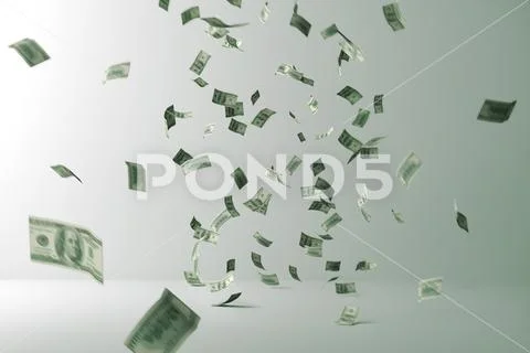 Money rain. Flying Money Stock Photos