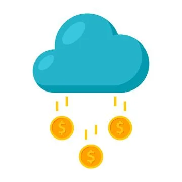 Money Rain Icon Stock Illustration