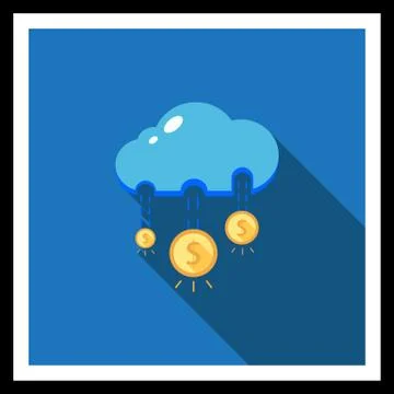Money rain Stock-Illustration