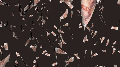 Money Rain Ruble 스톡 동영상 104709460