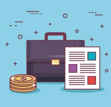 Money-related objects design Stock Illustration