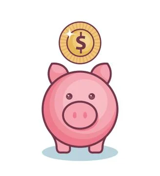 Money-related objects design Stock Illustration