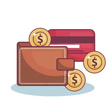 Money-related objects design Stock Illustration