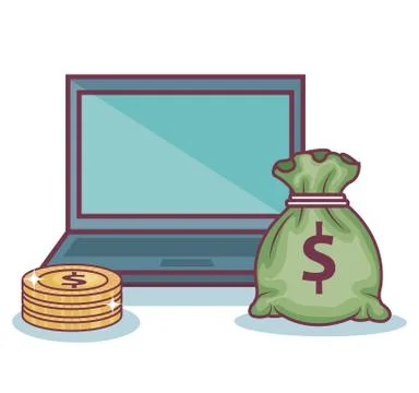 Money-related objects design Stock Illustration