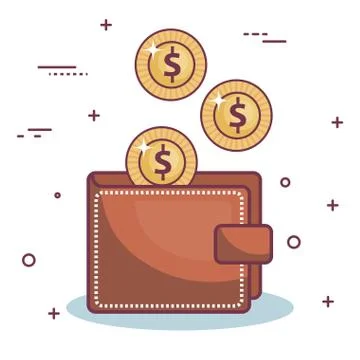 Money-related objects design Stock Illustration