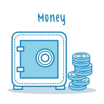 Money related objects Stock Illustration