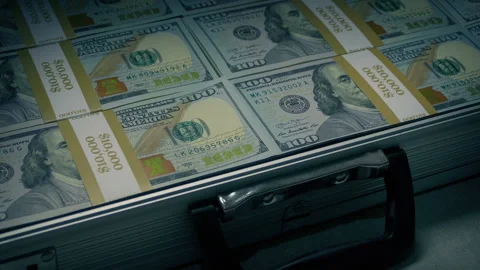 Briefcase Full Of Money Stock Footage ~ Royalty Free Stock Videos