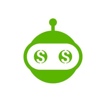 Money robot vector icon Stock Illustration