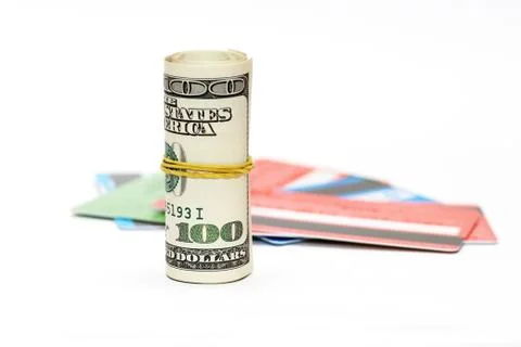 Money roll Stock Photos