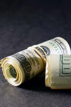 Money rolls Stock Photos
