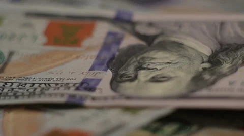Money rotate on the table. close-up 動画素材 49525395