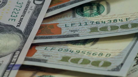 Money rotate on the table. close-up Vídeo Stock 49525733