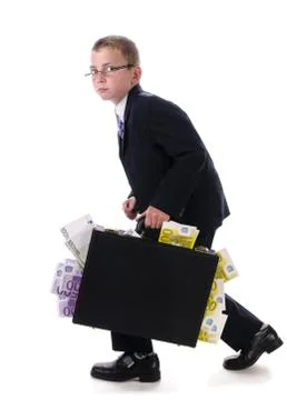 Money on the run Stock Photos