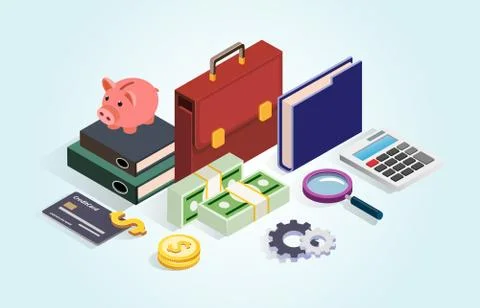 Money saving concept Stock Illustration