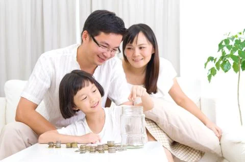 Money saving concept Stock Photos