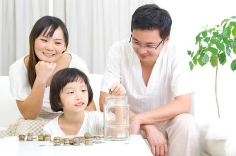 Money saving concept Stock Photos