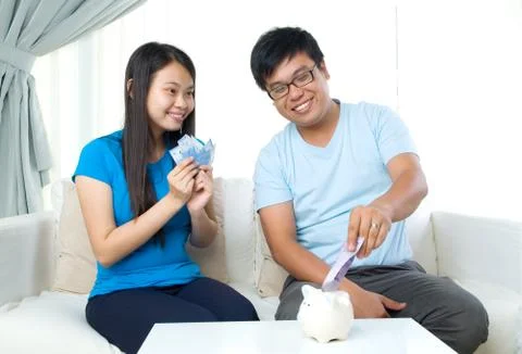 Money saving concept Stock Photos