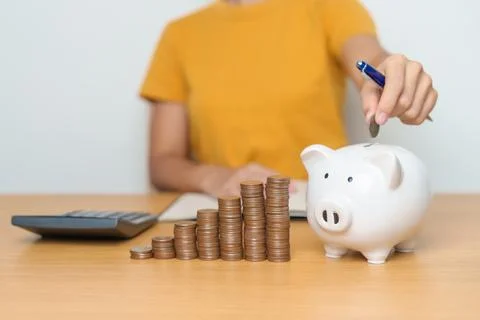 Money Saving for Future Plan, Retirement fund, Pension, Investment, Wealth .. Stock Photos