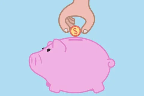 Money Saving Stock Illustration