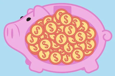 Money saving Stock Illustration