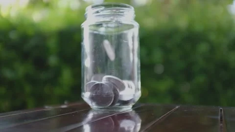 Money Saving  Jar Stock Footage 201868836