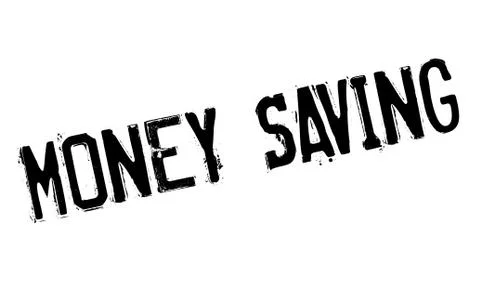 Money Saving rubber stamp Ilustración de archivo