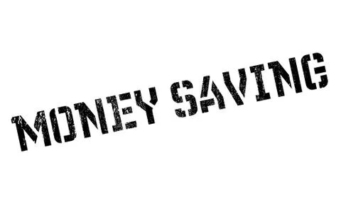 Money Saving rubber stamp Ilustración de archivo