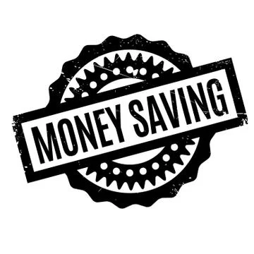 Money Saving rubber stamp Ilustración de archivo