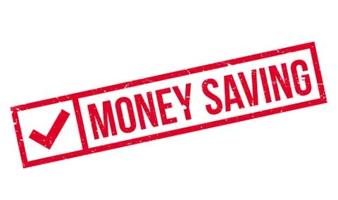 Money Saving rubber stamp Ilustración de archivo
