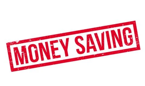 Money Saving rubber stamp Ilustración de archivo