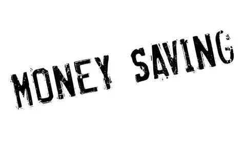 Money Saving rubber stamp Ilustración de archivo