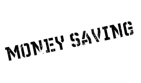 Money Saving rubber stamp Ilustración de archivo