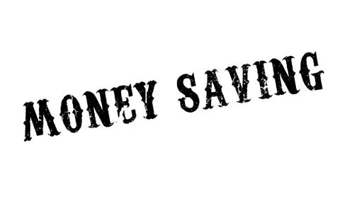 Money Saving rubber stamp Ilustración de archivo