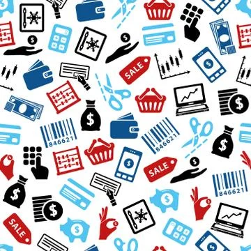 Money seamless pattern 스톡 일러스트