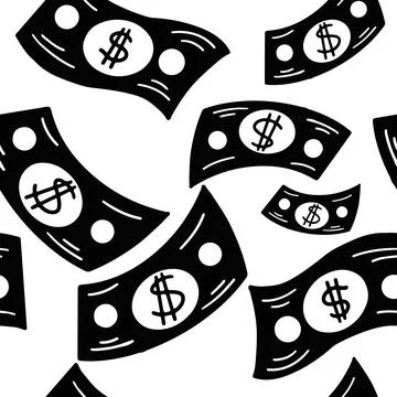 Money Seamless Pattern Stock Illustration