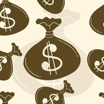 Money Seamless Pattern Stock Illustration