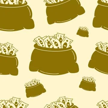 Money Seamless Pattern Stock Illustration