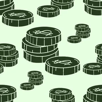 Money Seamless Pattern Stock Illustration