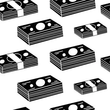Money Seamless Pattern Stock Illustration