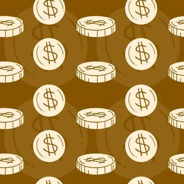 Money Seamless Pattern Stock Illustration