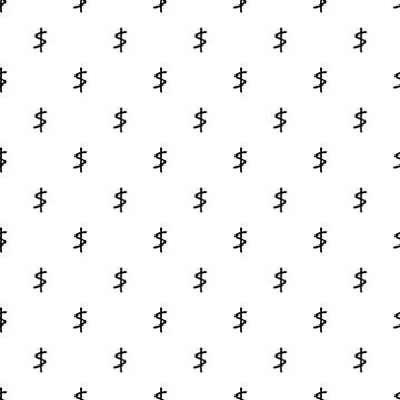Money seamless pattern, money background.   Good for  wallpaper, design for f Stock Illustration