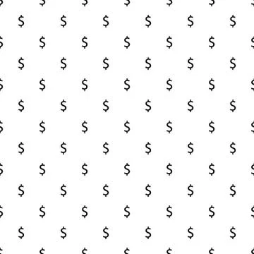 Money seamless pattern, money background.   Good for  wallpaper, design for f Stock Illustration