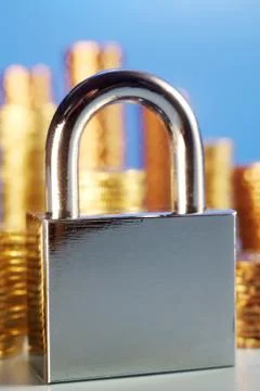 Money secured Stock Photos