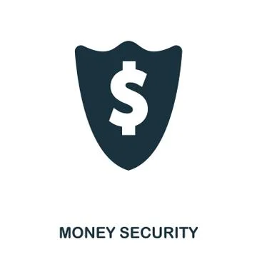 Money Security icon. Flat style icon design. UI. Illustration of money securi Stock Illustration