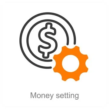 Money setting Stock Illustration