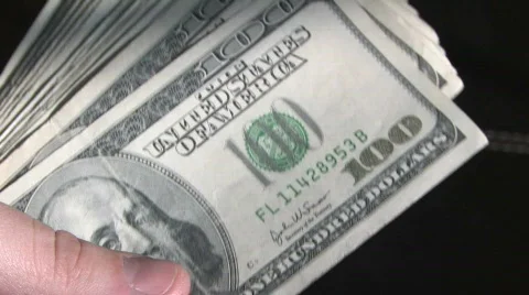 Money Shuffle 4 Stock Footage