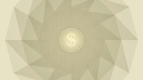 Money sign inside a circle placed on a textured background Stock Illustration
